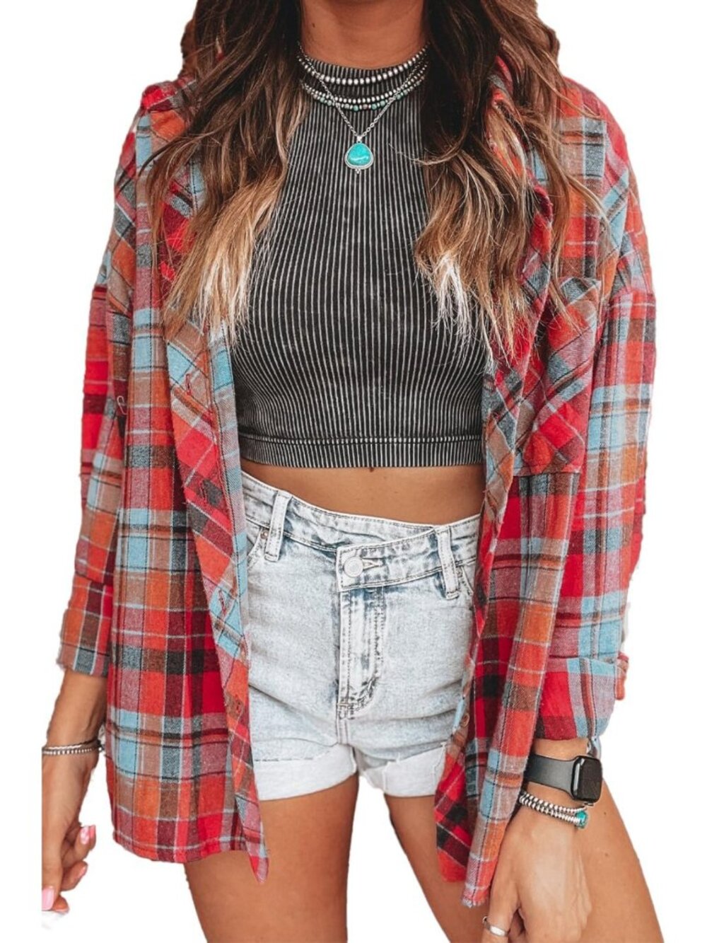 Cozy Plaid Flannel Shirt for Women | Long Sleeve, Casual, Stylish Top
